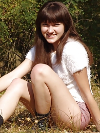 KiloTeens presents: Outdoor girl Juliya plays in the field