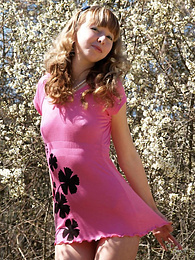 KiloTeens presents: Cute and so much hot teen model is posing her most delicious parts on the beautiful nature.