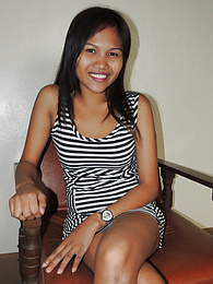 KiloTeens presents: Friendly Filipina welcomes tourist with sexy striptease