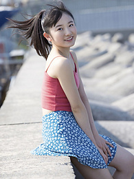 KiloTeens presents: Asian teen Chisaki Morito demonstrates her tiny tits and demonstrates her exposed body outdoors